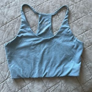 Girlfriend Collective “Cleo Halter Bra”- Heather Mint